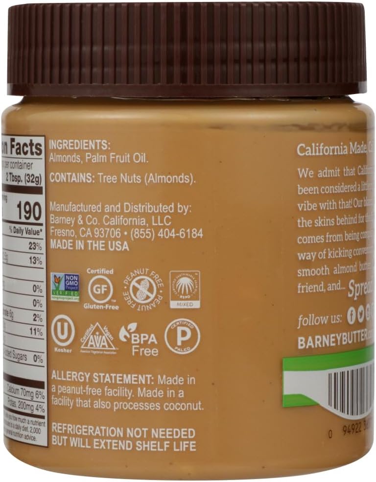 Barney Butter Bare Smooth Almond Butter view 4