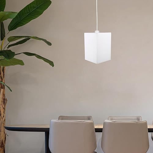 Miniatura 8 de Pantallas de lámpara para lámparas de mesa, pantalla cuadrada E27, pantalla de lámpara rectangular, pantalla de lámpara colgante, pantalla de