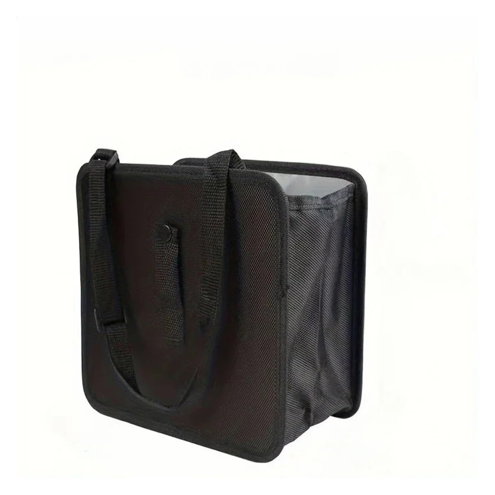 Contenedor de basura para coches compacto bote de basura para coche negro 8
