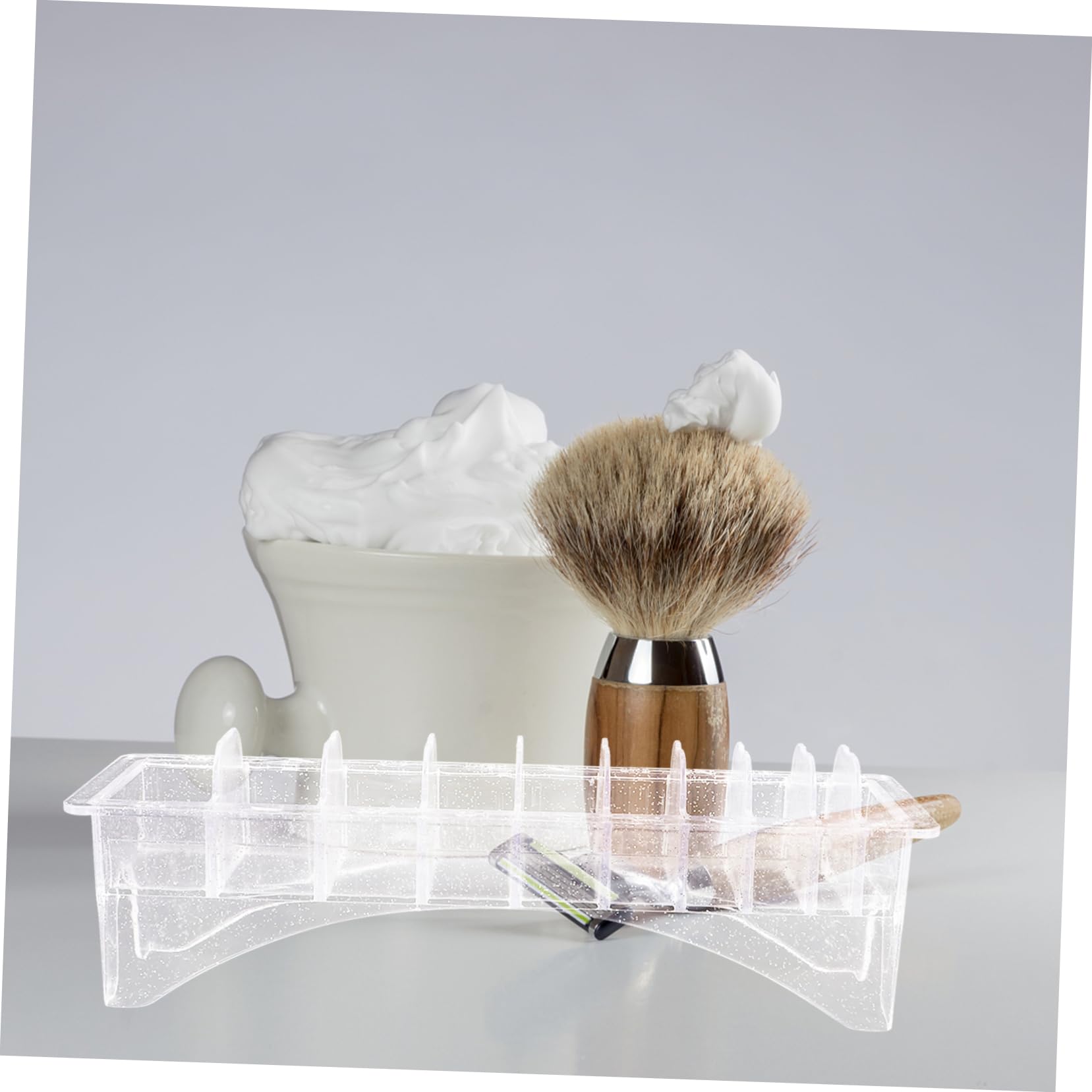 SOESFOUFU Hair Clipper Combs Holder 10 Grids Storage Box Barber Organizer Clipper Guard Organizer
