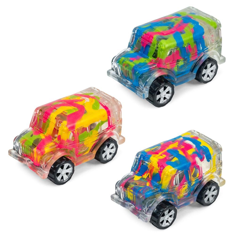 Inkerz Bus (One Supplied at Random) – Squishy Paint Effect Sensory Fidget Toy, Squeeze Toy for Kids, Stress Relief, Squish Craze Trend — image 1