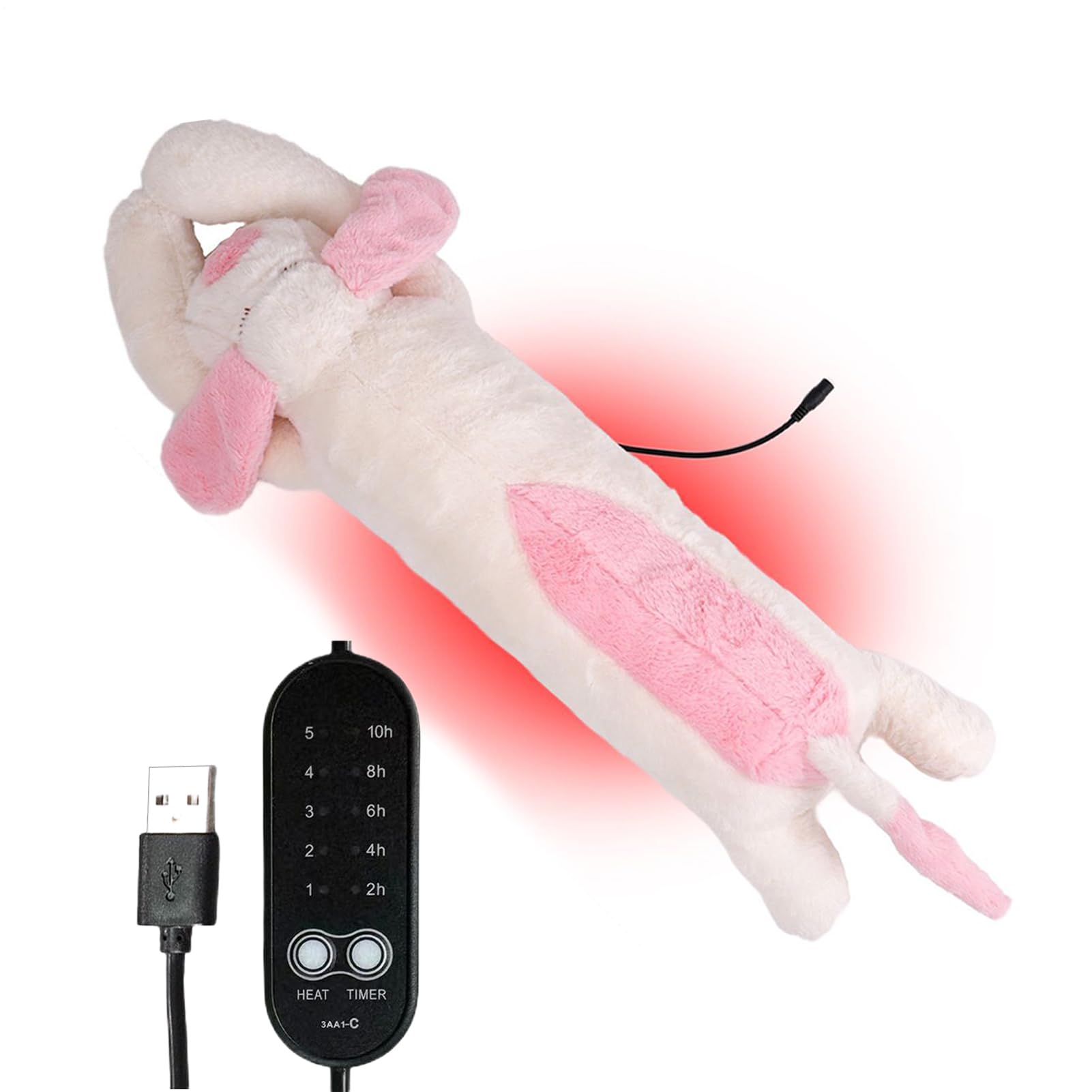 Cuscinetti Termici Peluche per Adulti USB termoregolabile e auto | Cane peluche termico adorabile Cuscino termico mestruale per bambini ragazze ragazzi collo schiena spalle pancia