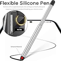 Vista 3 de Miimall Funda compatible con Samsung Galaxy Z Flip 4 con anillo, lápiz de capacitancia con soporte de anillo, cubierta trasera de TPU suave