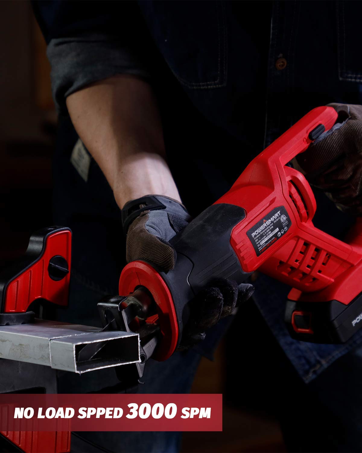Buy PowerSmart Reciprocating Saw Cordless, Variable Speed Battery