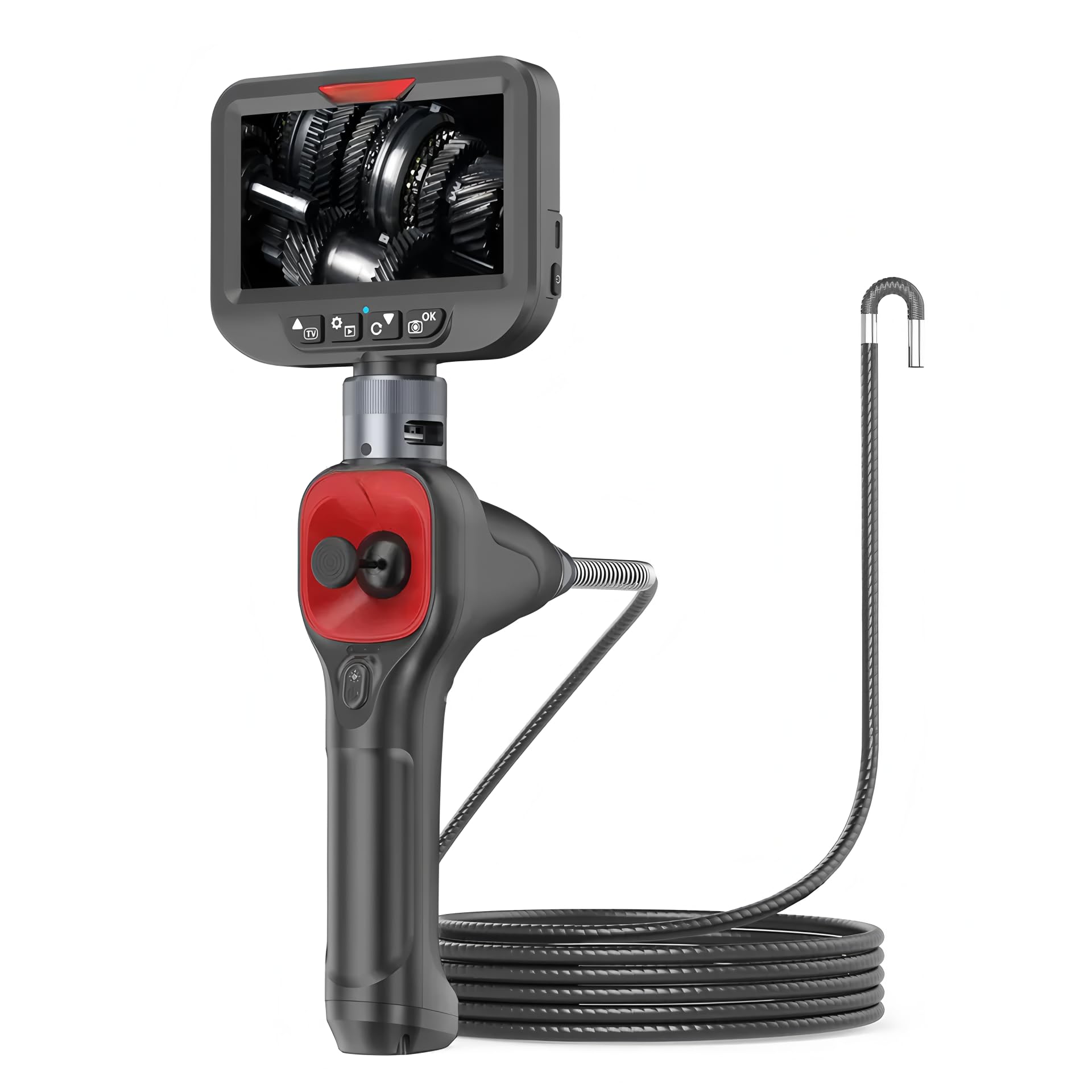 Fotocamera ispettiva 1080P con doppia lente da 6,2 mm e 2M, borescopio endoscopico impermeabile IP67 per l'ispezione di tubazioni, scarichi e muri