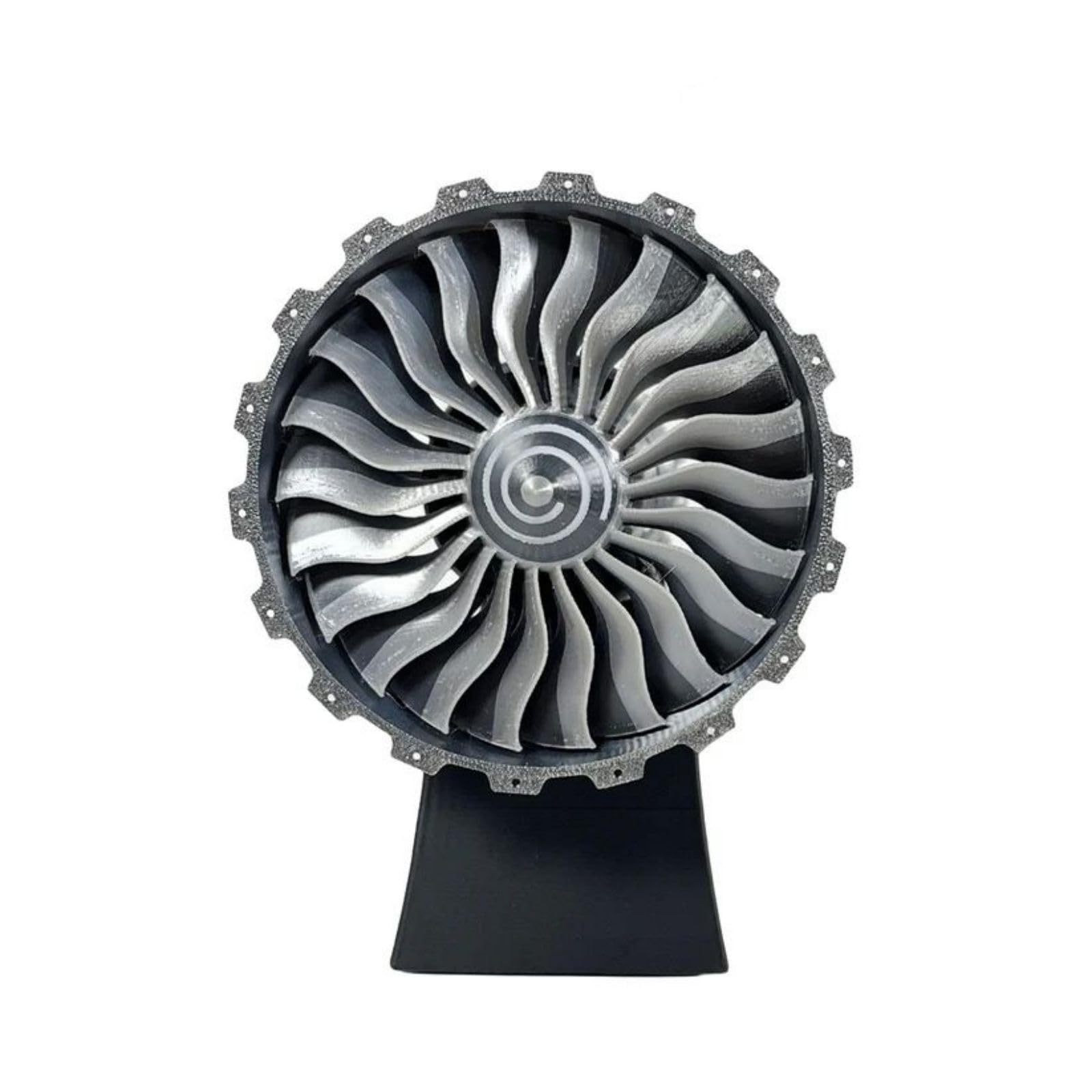EvikOo Trent 900 Kit motore turbofan, 3D modello fisico esperimento giocattoli regali modello di esposizione giocattolo educativo scientifico, luce LED + batteria al litio (25 cm / 10 in)
