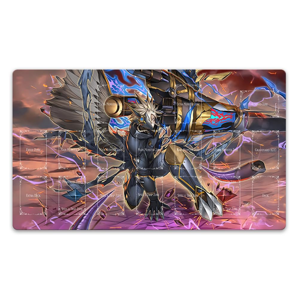 Ygomat Tri-Brigade Arms Bucephalus II Trading Card Game Playmat Free Tube/Bag (D_Add Playzones + Bag)