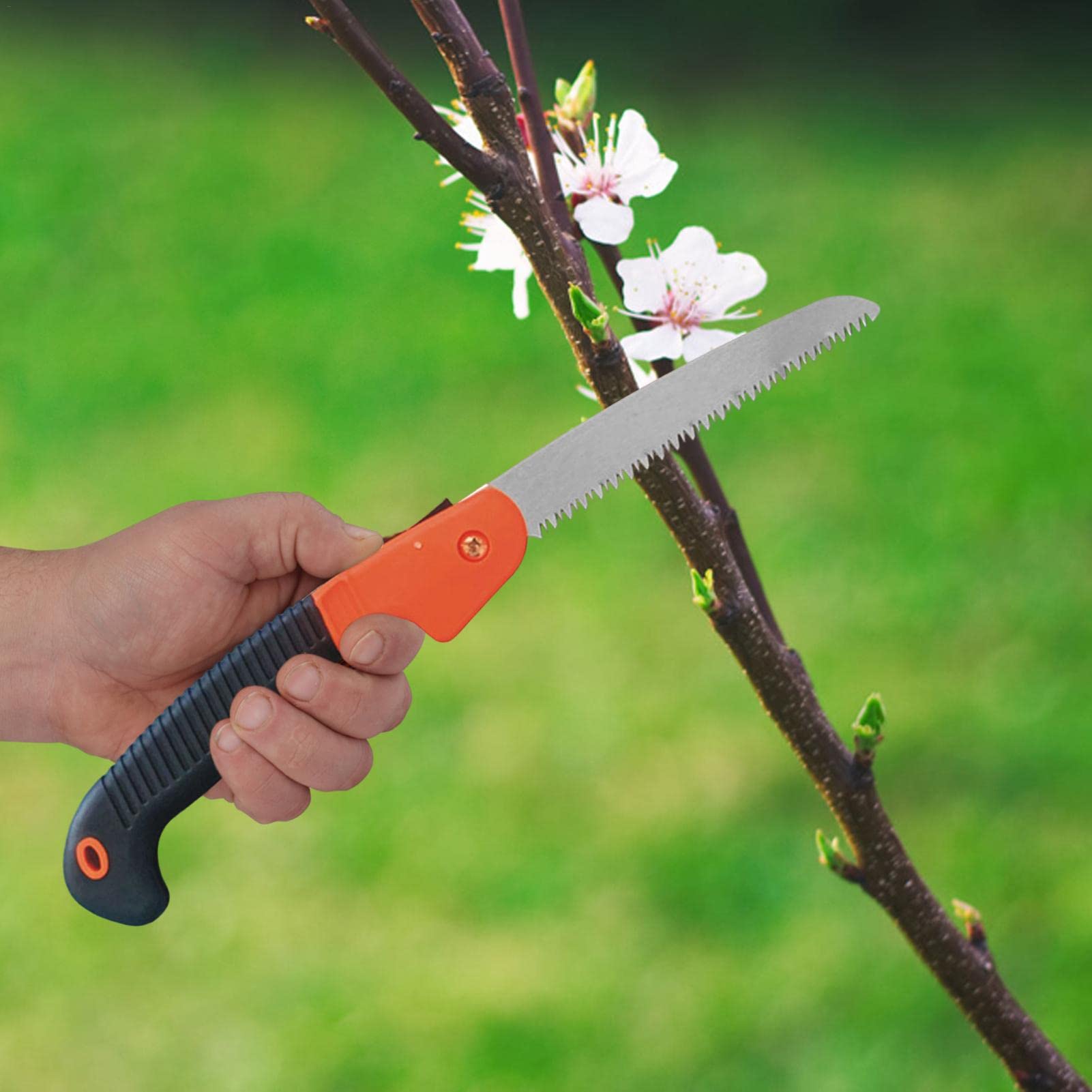 2 scies pliantes pour bois | élagage pliable pour sac à dos pour jardinage, camping, randonnée, élagage antidérapant pour couper du bois, des os, des branches