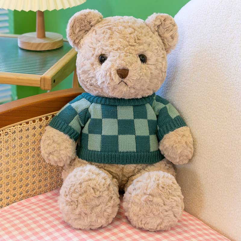 YAMABO 50cm-90cm Vintage Sweater Bear Doll Large Size Teddy Bear Kids Baby Plush  Toy Girls Plush Teddy Bear Pillow Toy - Peacock Blue, 70cm : Amazon.co.uk:  Toys u0026 Games