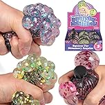 Tobar Confetti Squishy Mesh Ball Toy - 1 Colour Sent at Random