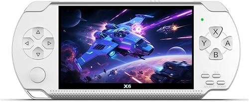 Consola de juegos portátil retro de 4.3 pulgadas, juegos clásicos integrados, reproductor de videojuegos portátil con conexión de TV, soporta