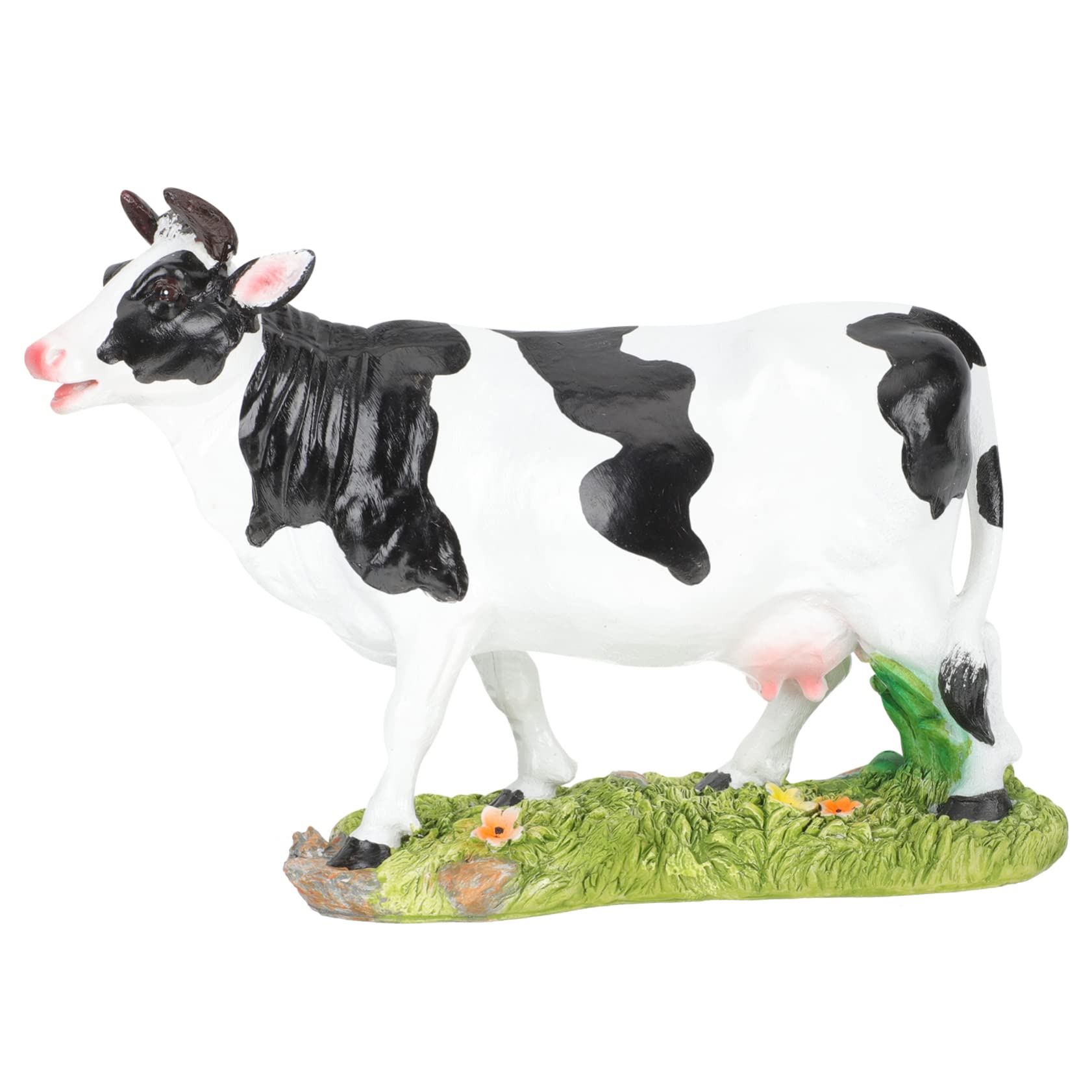 Statua Di Mucca Animale Da Fattoria Set Da Gioco Con Figure Di Animali Da Fattoria Giocattoli Di Mucca Giocattolo Di Figure Di Decori Di Figurine Di Ornamento Resina