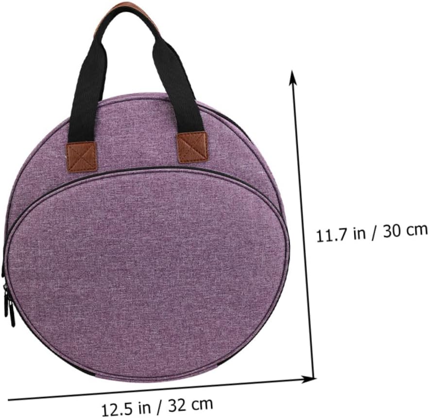 SEWOART Multi-Pocket Embroidery Tool Carrying Bag Portable Craft Storage Pouch for Cross Stitch Projects Organizer for Beginners and Experienced Users Purple Bag Only