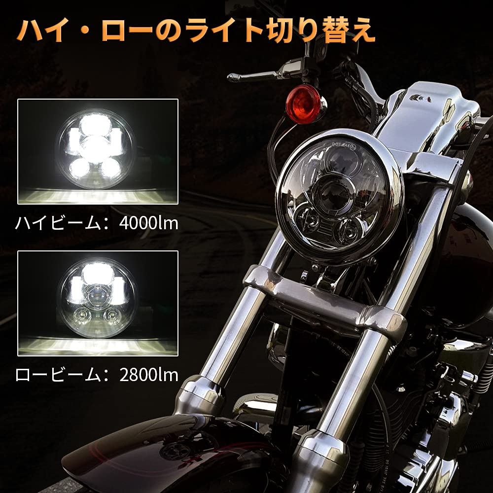 ハーレーダビッドソン 純正 5.75インチ ヘッドライトユニット ハーレーダビットソン 純正ヘッドライトユニット 5.75inchスポーツ