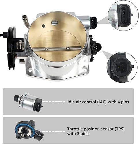 Miniatura 4 de For LS Intake Manifold Compatible with LS1 LS2 LS6 of cathedral port heads with Drive by Cable Throttle Body Compatible with Chevy Cadillac Pontiac