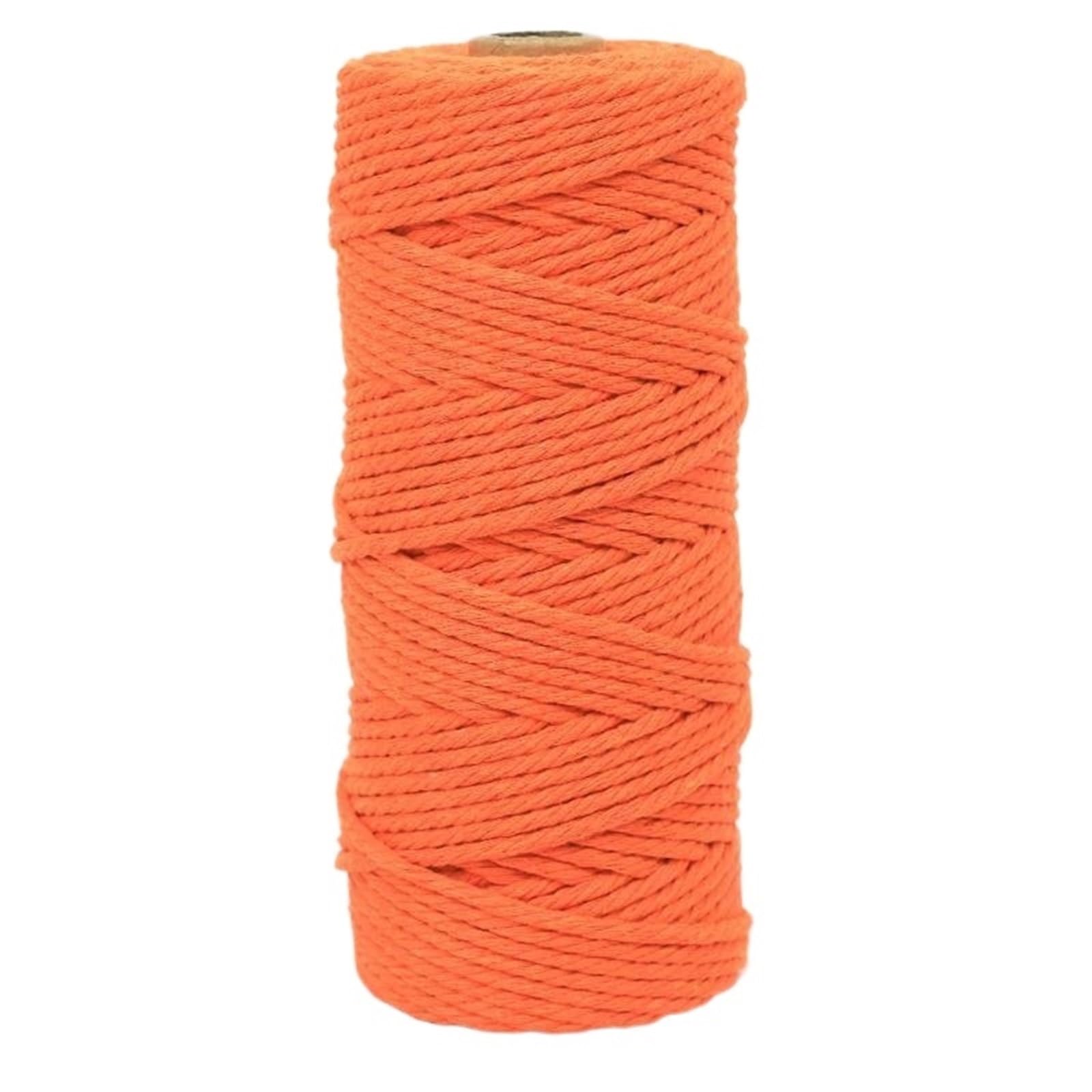 Cotton Macrame Cord 3.0mm-100m Colorful Natural Cotton Macrame Rope Cord for Wall Hanging Plant Hangers Crafts(Color27)