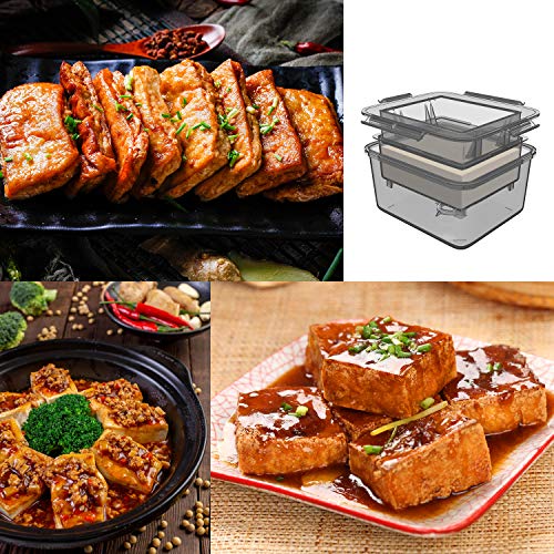 TOFIIGREM Tofu Press - Grey Tofu Presser Easily Removes Water from Tofu for Better Texture and Taste - Thumbnail 3