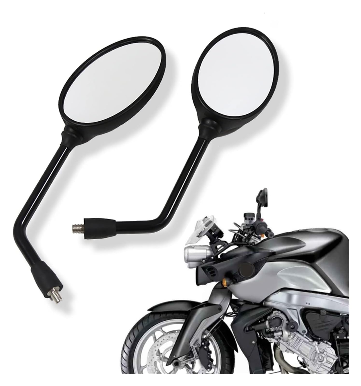 Rétroviseurs Moto BMW K1200R K1300R Verre Miroir Montage Latéral Fixation Guidon