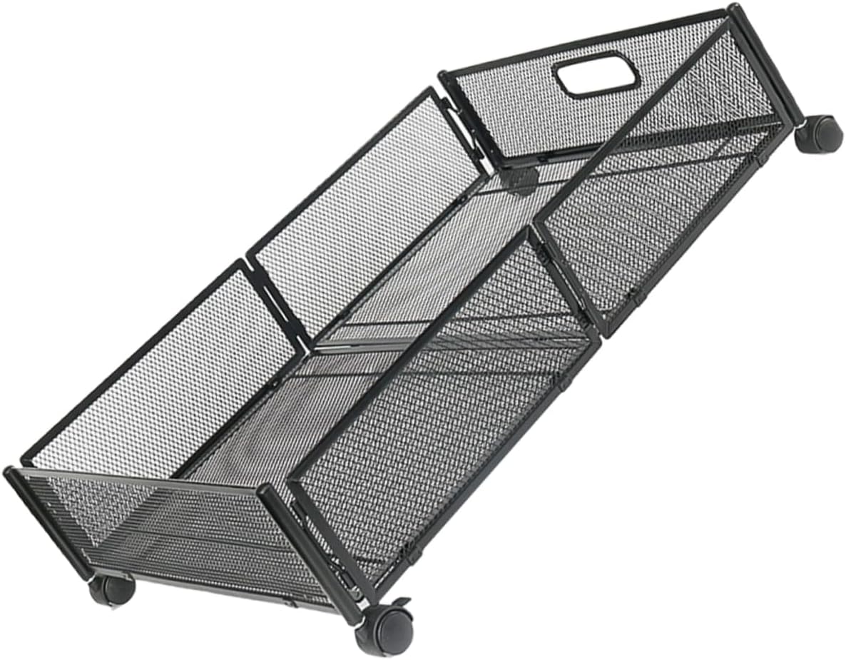 under Bed Storage Organizer Capacity Folding Wheels for Space Saving Bedroom Multi-purpose Use under Bed and Sofa Efficient Storage for Tidy Rooms