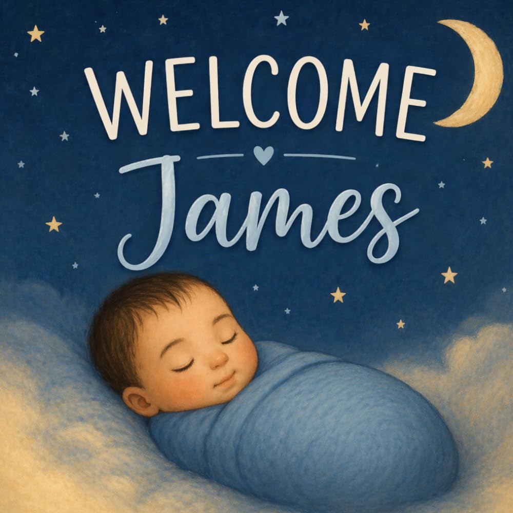 Welcome, James: A Personalized Baby Book to Celebrate Your Arrival | A Keepsake Gift for Newborn Boys, Baby Showers, and New Parents (Three Hearts Personalized Baby Name Books (JAMES))