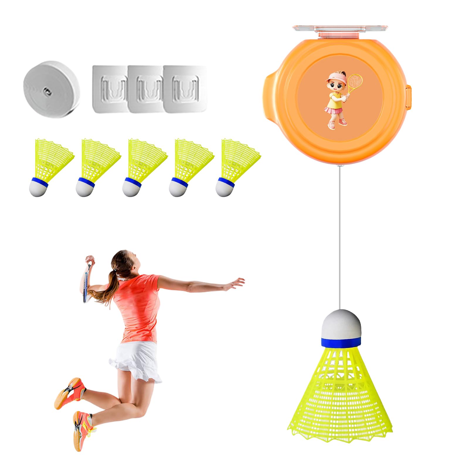 Amazon | aninako バドミントン 自動バックバトミントン 6個セット
