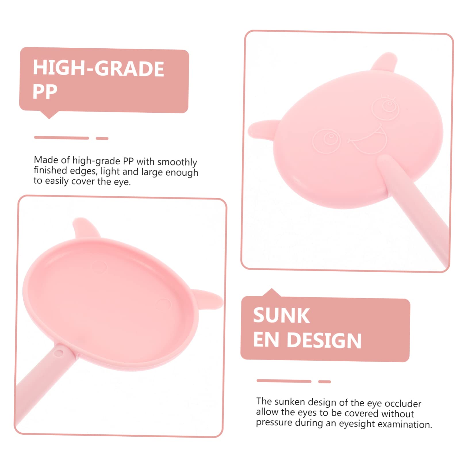 HAPINARY Pc Set Vision Test Shading Plates Occluder Eye Chart for Boys and Girls Adults Elderly Eye Test Tool Pp Material