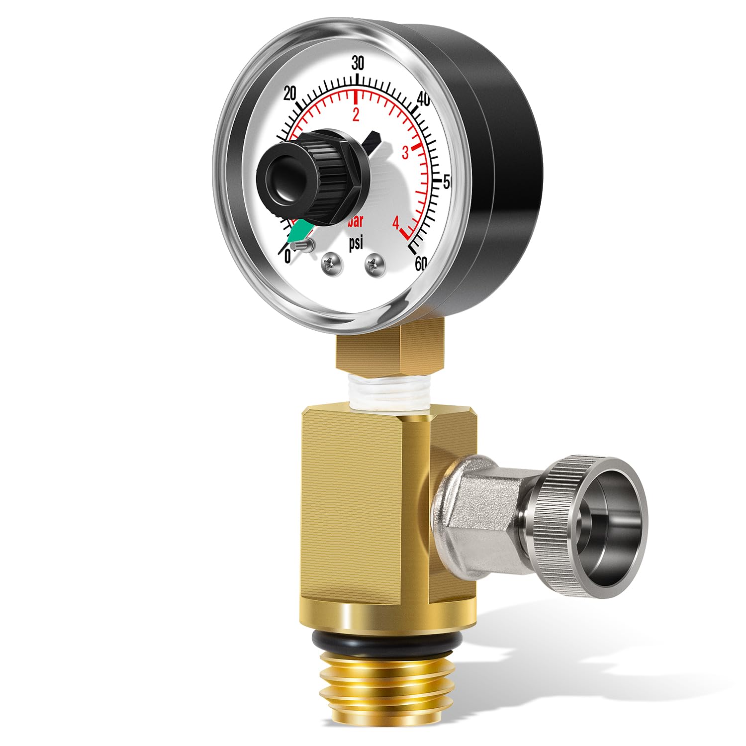 Photo 1 of RV40600 98209800 Brass Manual Air Relief Valve Assembly Fit for Pool Filter Systems for FNS, Clean and Clear, Quad DE, 4000 Series Filters
