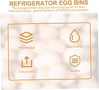 Vista 3 de Caja de almacenamiento Caja de almacenamiento Contenedor de almacenamiento de cocina Contenedor de almacenamiento de huevos Soporte de plástico