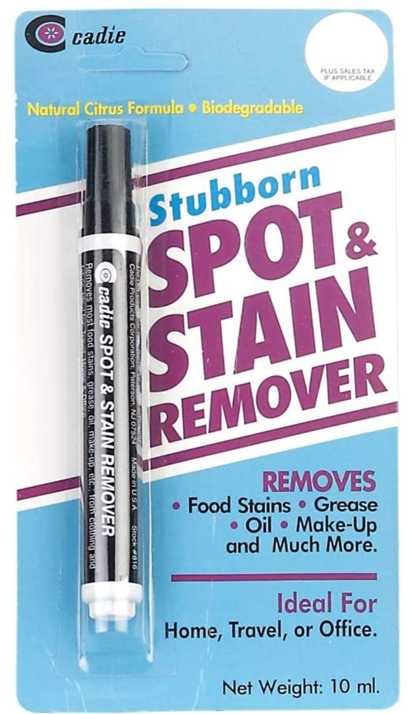 Spot and Stain Remover Pen - Compact Bleach Gel Stick to Quickly Removes Stubborn Dirt on Clothes - Great for Removing Food Sauces, Grease, Oil, Gum, Pet, and Makeup Stains | 1 Pack, 10ml - By Cadie