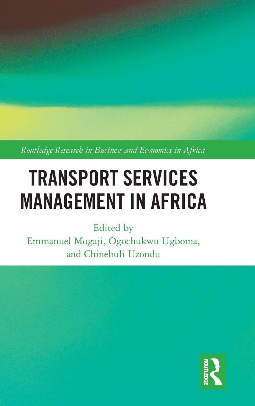 Transport Services Management in Africa (Routledge Research on African Economics)