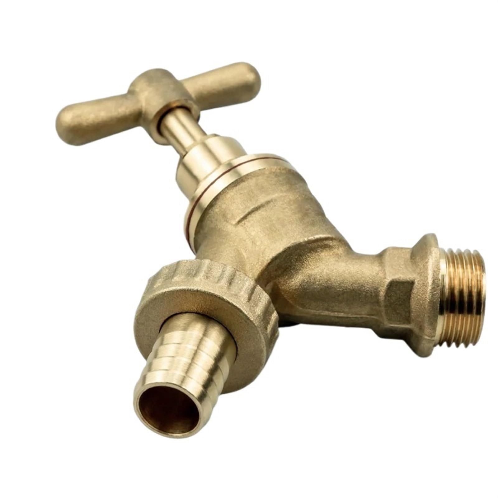 Grifos de jardín exteriores de 1/2" x 3/4", grifo de agua, válvula de cierre en forma de T, grifo