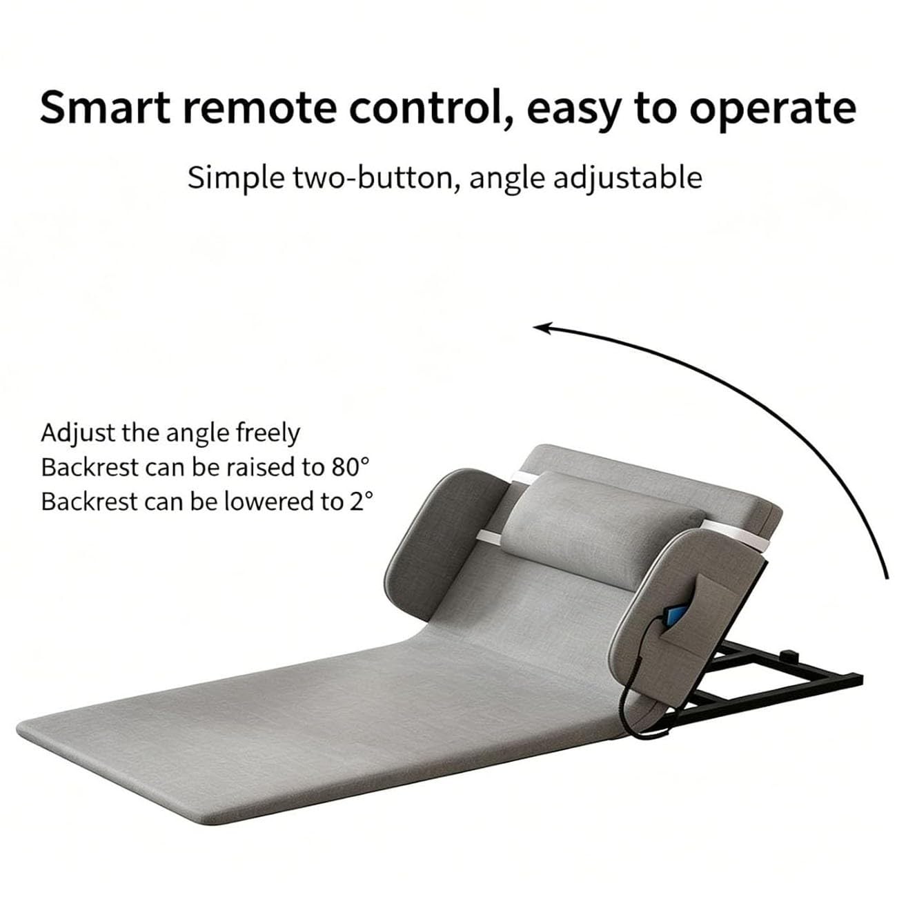 Elevador De Cama Eléctrico para Ancianos,Respaldo De Cama Ajustable