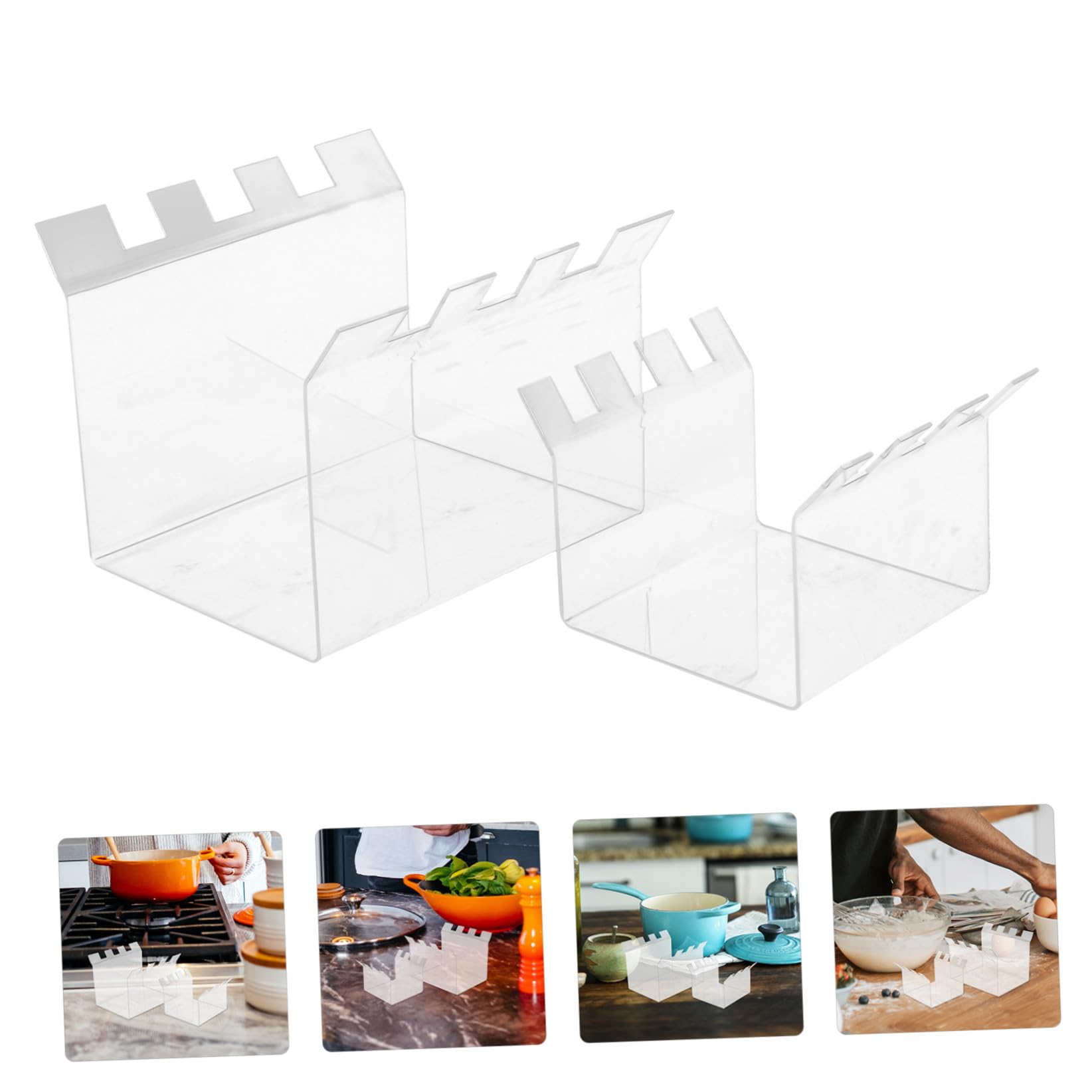 2pezzi per Sacchetti Acrilico Borse Preparazione Alimentare per Congelatore Design per e Versatile