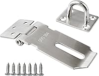 Vista 25 de Alise MS9B-5C-2P - 2 cerraduras de puerta, cierre de seguridad de acero inoxidable SUS 304 de 5 pulgadas, con tornillo de fijación para puertas