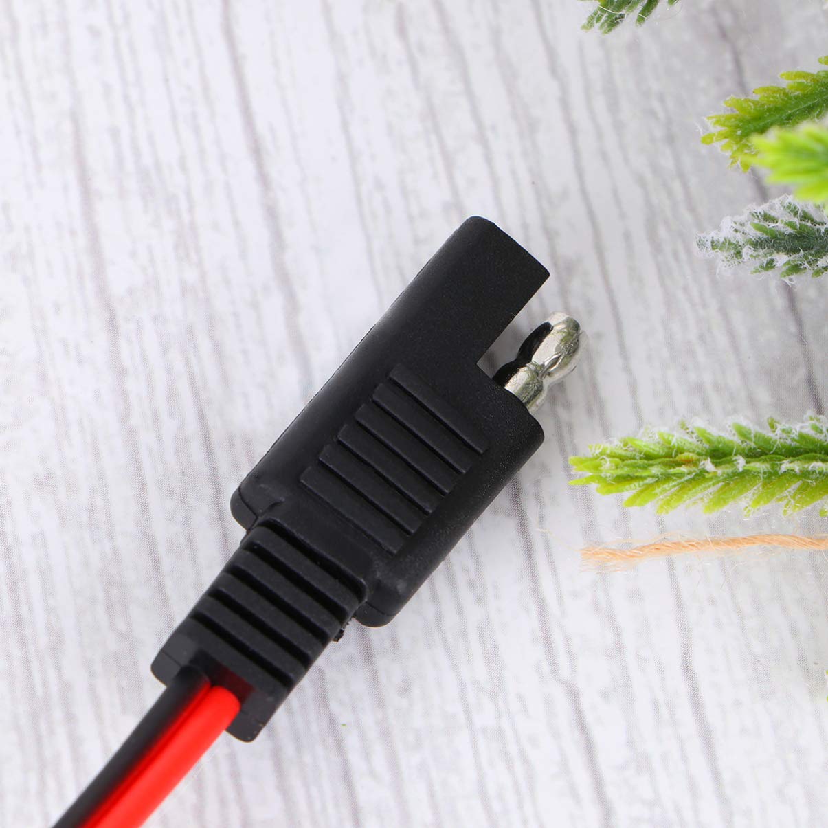 CHILDWEET Alligator Clip Charging Cable Sae to 10a 18awg for Motorcycle Electronics
