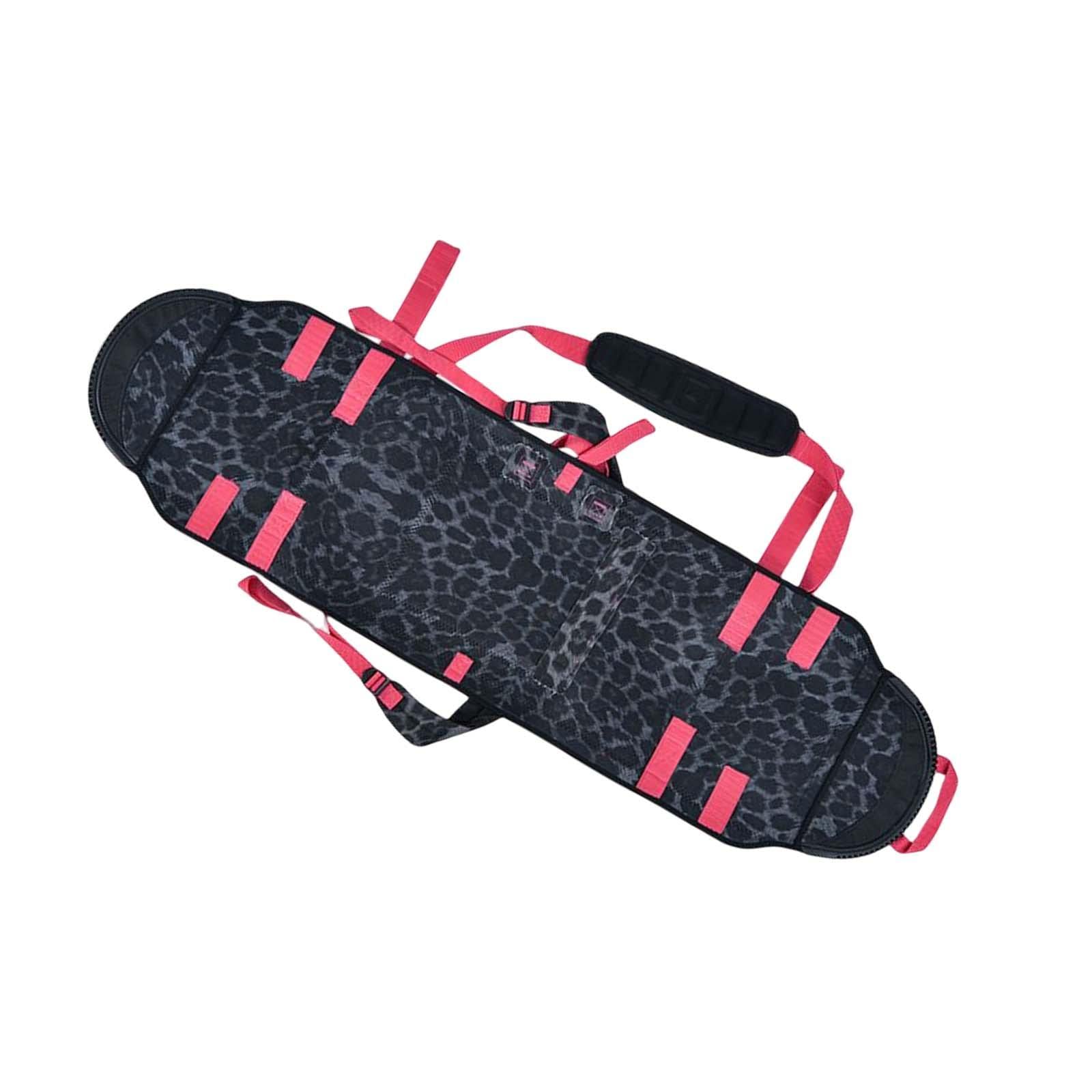 Housse Snowboard Protection Sac à Dos Bandoulière Accessoire en Néoprène Souple Antichoc Imperméable Adaptée Sport Plein Air, Rouge 155cm