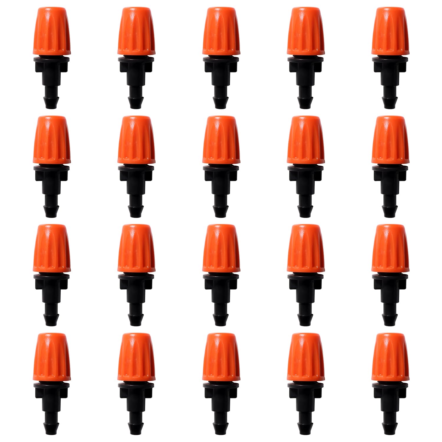 VooGenzek 20 Pièces Émetteurs de Micropulvérisation Réglables pour Tube 4/7 mm, Buses de Brumisation Jardin
