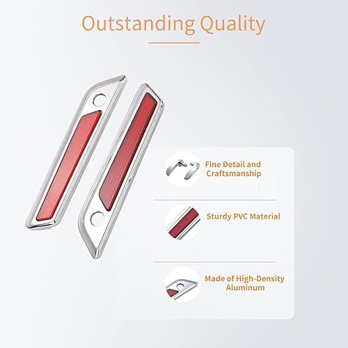 Miniatura 3 de Mocardine Cubiertas de cierre de alforja Harley, tapa exterior cromada, tapas de cierre de bisagra con elevadores de tapa de bolsa de alforja, kit