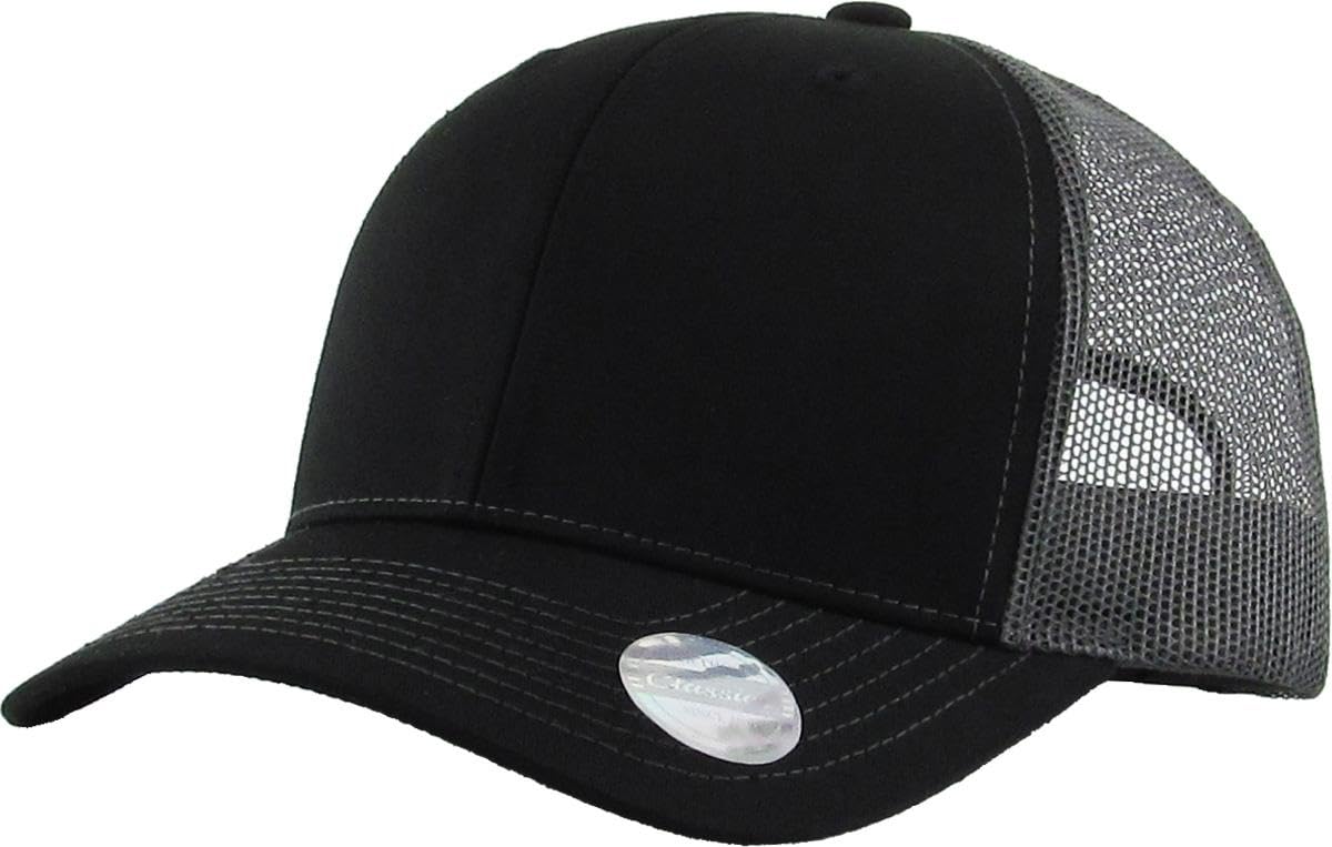 Classic 6 Panel Cotton Twill Mesh Trucker Cap Hat Adjustable Snapback Hat