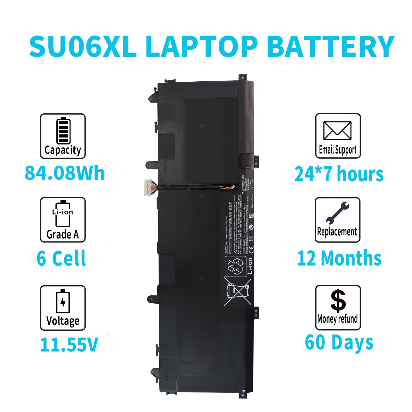 Amazon.com: SU06XL L29184-005 Laptop Battery for HP Spectre X360