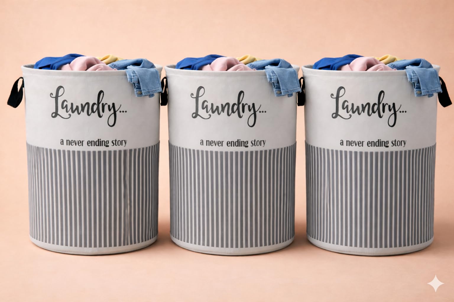 BB BACKBENCHERS Laundry Bag/Laundry Basket/Clothes Storage Box/Storage Basket/Storage Bag, 48L