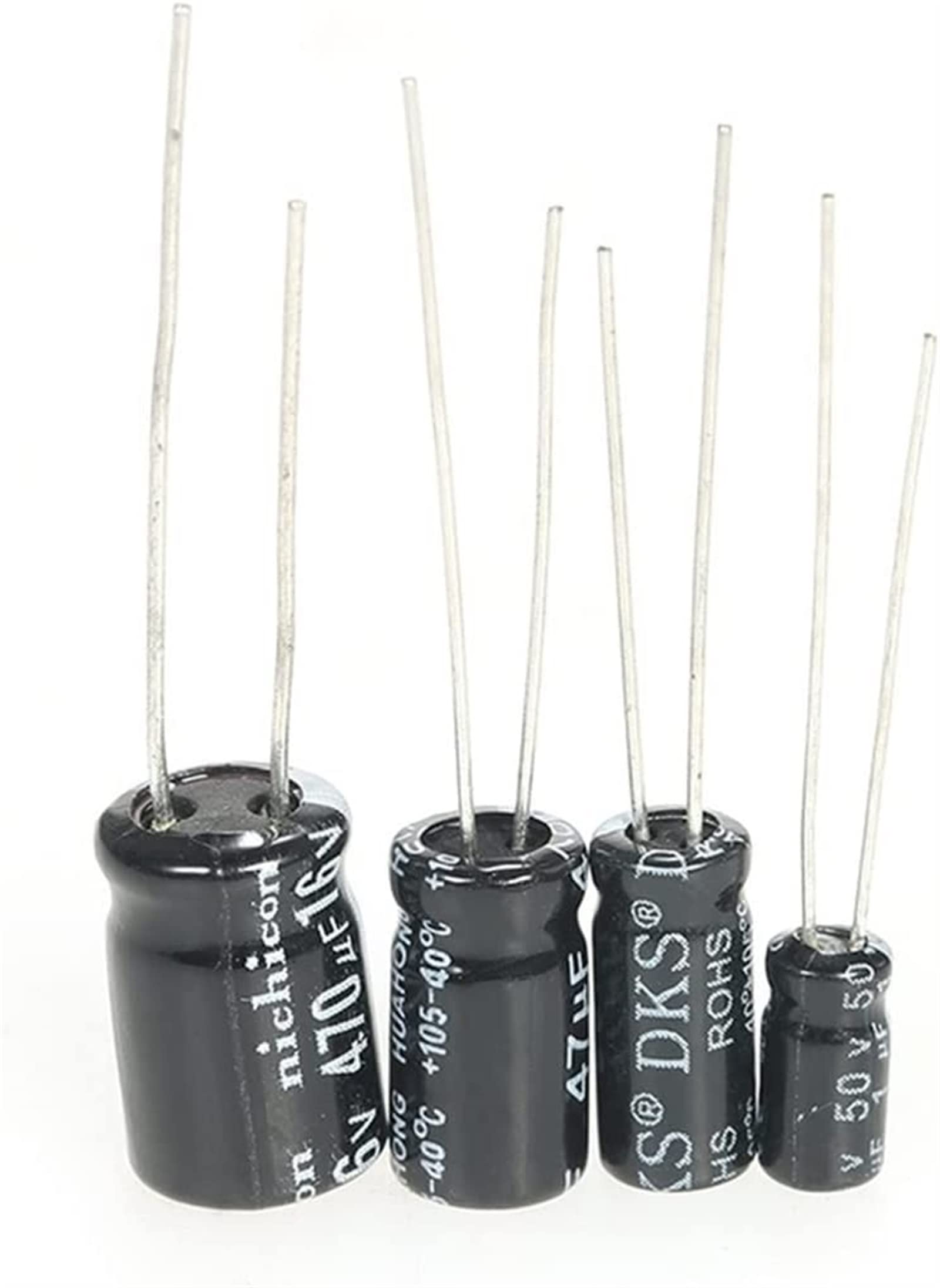 Kit Condensatori Elettrolitici - 120 Pezzi, 12 Valori Diversi Da 1uF A