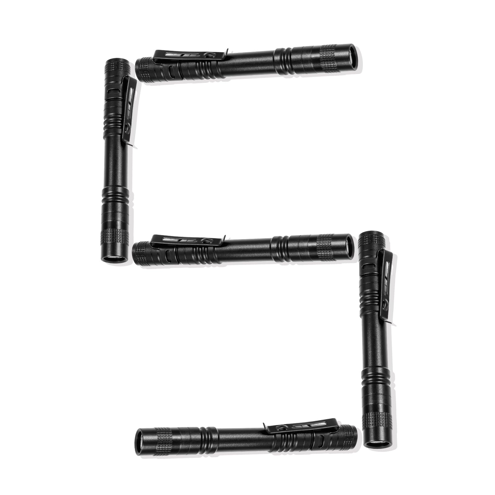 Bufccy LED Pen Light Flashlight, Waterproof Mini Flashlights Pocket Flashlight with Clip, 500 Lumen Bright Small Flashlights for for Inspection, Work,