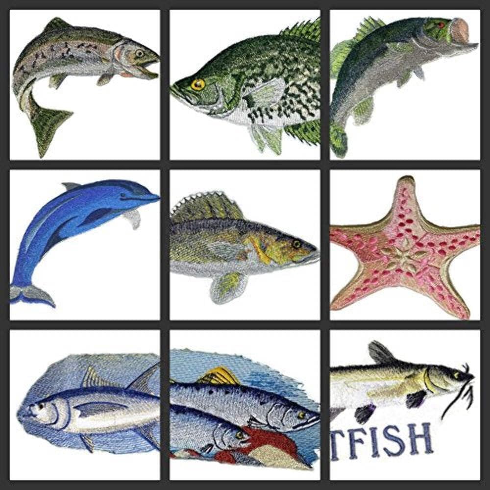 Nature's Bounty Beautiful Custom Fish Portraits[ Asian Koi Fish ] Embroidered Iron On/Sew Patch [6" x5"]