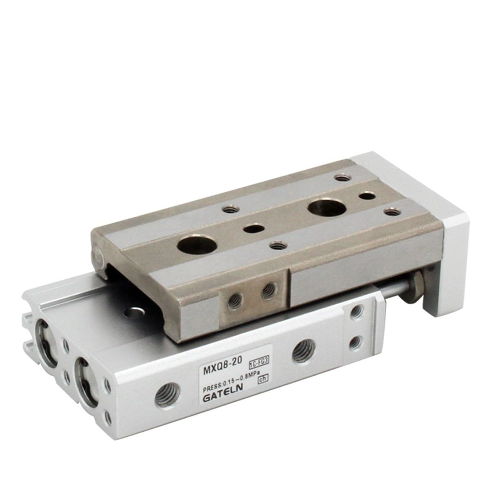 Table coulissante pneumatique MXQ8 double tige course 10 à 75mm