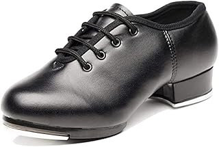 タップダンスシューズ、タップシューズ、レースアップタップダンスシューズ、女の子用タップシューズ、レディースタップシューズダンス、メンズタップシューズ、合成皮革、快適、耐摩耗性、レース、大人女性と男性用