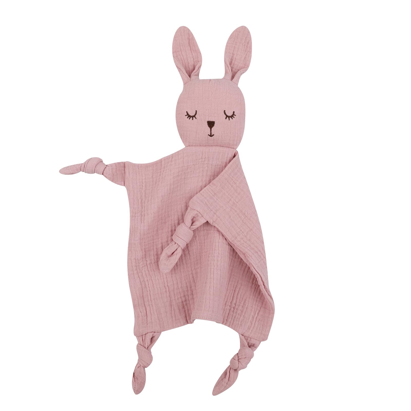 CRFFZ Lovely Sleep Doll Toy Infants Baby Teething Bib Appease Towel Security Blanket Cotton Burp Cloth Shower Gift Soothing Cartoon Kids Pacify Toy Soother Appease Drooling Bib