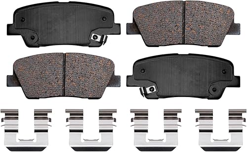 Miniatura 304 de Detroit Axle - Pastillas de Freno Delantero para Ford Fusion Lincoln MKZ Zephyr Mercury Milan Mazda 6, Pastillas de Freno Cerámica Reemplazo