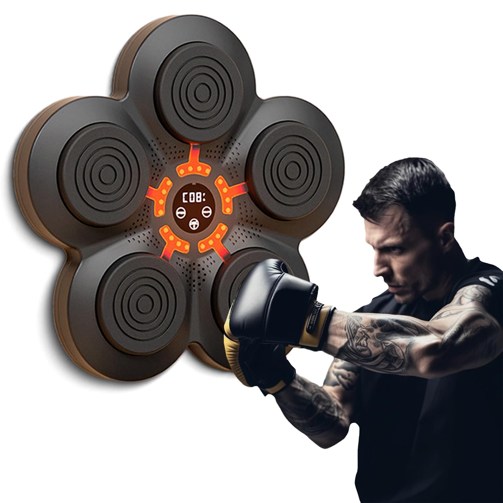 Worek treningowy Maszyna bokserska Ćwiczenia w domu Trening bokserski Uwalnianie od stresu, Music Boxing Machine Music Boxer do montażu na ścianie w domu (kolor: maszyna bokserska)