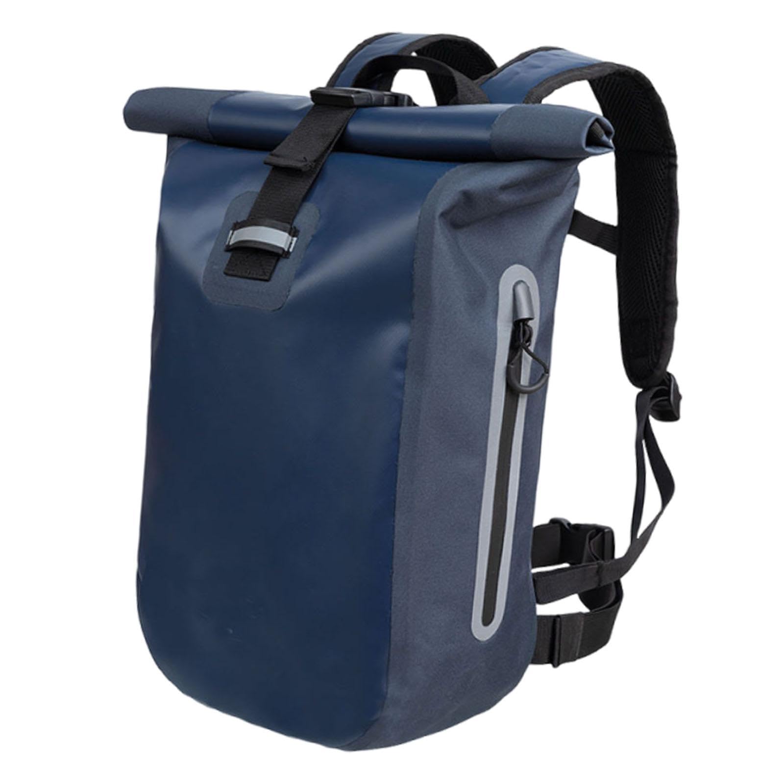 Sac à Dos étanche Enroulable de 20 L, Pochette Résistante Aux Déchirures, Sac de Rangement pour Kayak, Rafting, Pêche, Ski, Voile